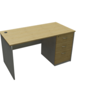 Matix BWH Table with 3 large drawer