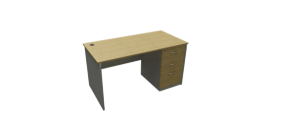 Matix BWH Table with 3 large drawer