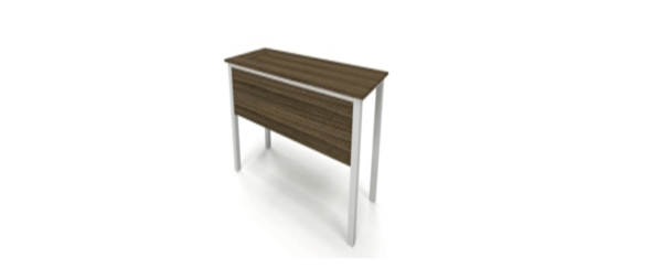 MATIX DESK REC with plug socket & front modesty panel