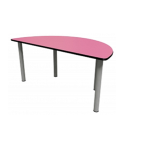 Eazi Half Moon Table with wheels