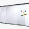 FED-ALUMINIUM FRAME MAGNETIC WHITE BOARD SLIDING GLASS CABINET