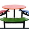 Circular canteen table