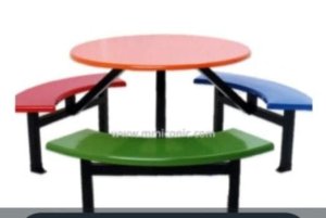 Circular canteen table